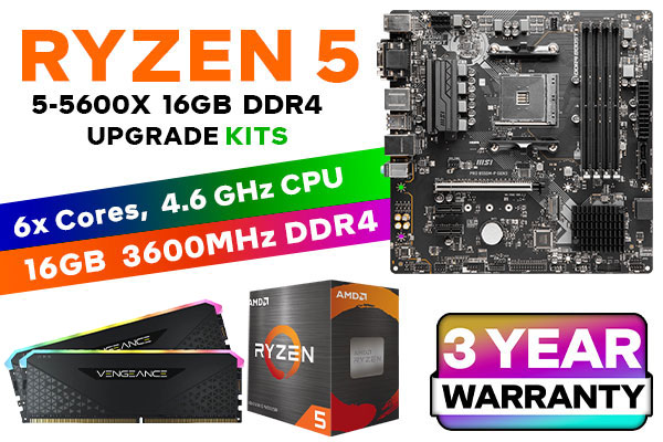 RYZEN 5600X PRO B550M-P 16GB RGB 3600MHz Upgrade Kit