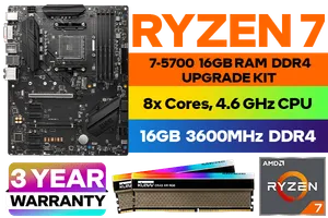 RYZEN 7 5700 B550 Gaming GEN3 16GB RGB 3600MHz Upgrade Kit