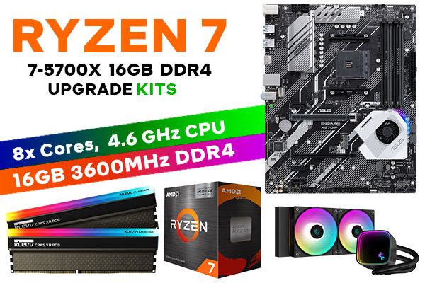 Ryzen 7 5700X Prime X570-P 16GB RGB 3600MHz Upgrade Kit | Evetech