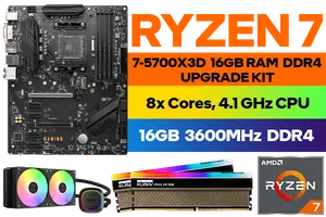 RYZEN 7 5700X3D B550 Gaming GEN3 16GB RGB 3600MHz Upgrade Kit