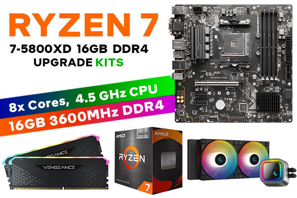 RYZEN 7 5800X3D PRO B550M-P 16GB RGB 3600MHz Upgrade Kit | Evetech