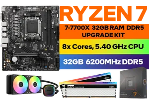 RYZEN 7 7700X PRO B650M B 32GB DDR5 6200MHz Upgrade Kit