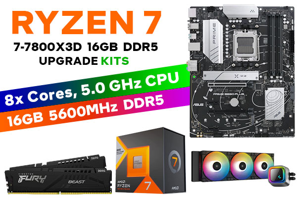 RYZEN 7 7800X3D PRIME B650-PLUS 16GB DDR5 5600MHz Upgrade Kit