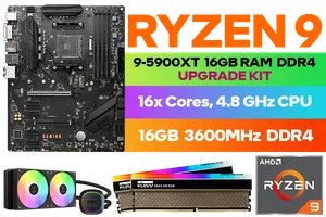 RYZEN 9 5900XT B550 Gaming GEN3 16GB RGB 3600MHz Upgrade Kit