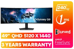 SAMSUNG 49 Inch Odyssey G9 Series Curved Gaming Monitor