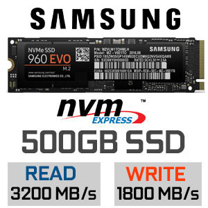 Samsung 960 EVO 500GB M.2 NVMe PCIe SSD - Free Shipping - South