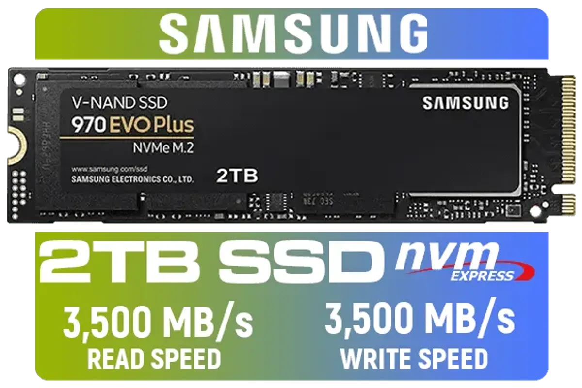 Samsung 970 EVO Plus 2TB NVMe SSD - High-Speed Storage Solution