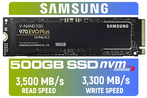 内蔵型SSD Samsung 970 EVO Plus 500GB NVMe M.2 SSD Samsung 970 EVO Plus 500GB NVMe M.2 Internal SSD (MZ-V7S500