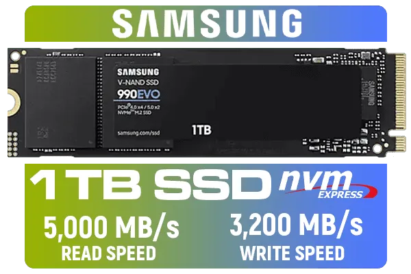 Buy Samsung 990 EVO 1TB NVMe SSD - Speed & Performance Upgrade