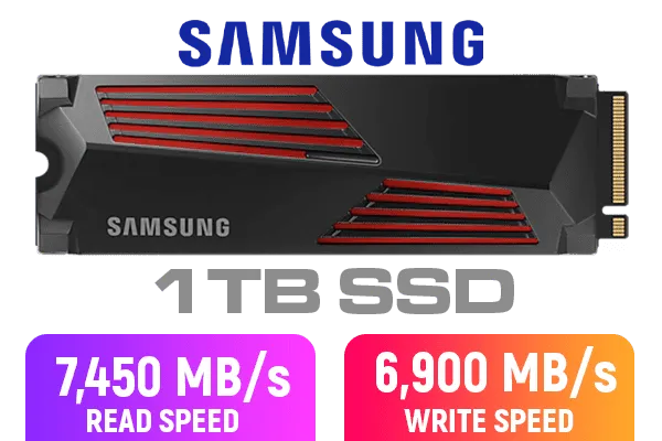 Samsung 990 Pro 1TB Heatsink NVMe SSD - Speed & Performance | Evetech