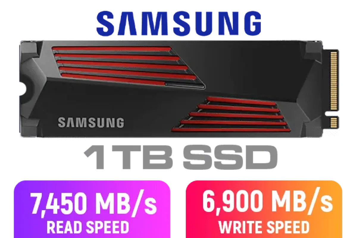 Samsung 990 Pro 1TB Heatsink NVMe SSD - Speed & Performance | Evetech