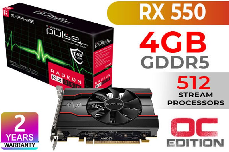 Sapphire Pulse Radeon Rx 550 4gb Gddr5 Sapphire AMD PULSE Radeon