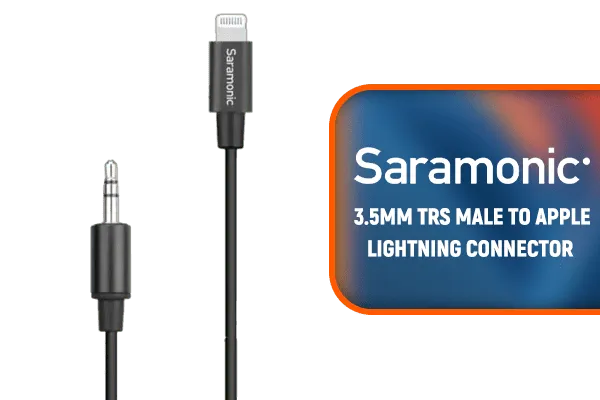 Saramonic 3.5mm TRS Male to Lightning Microphone - High-Quality Audio