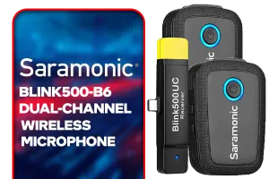 Saramonic Blink500-B6 Dual-Channel Wireless Microphone with Lavalier