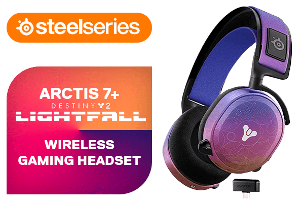 ヘッドホン SteelSeries Arctis 7+ Wireless Destiny 2 Headset Steelseries Arctis 7+ Sem Fio Destiny 2 Lightfall Violeta