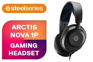 Steelseries Arctis Nova 1P Gaming Headset - Black