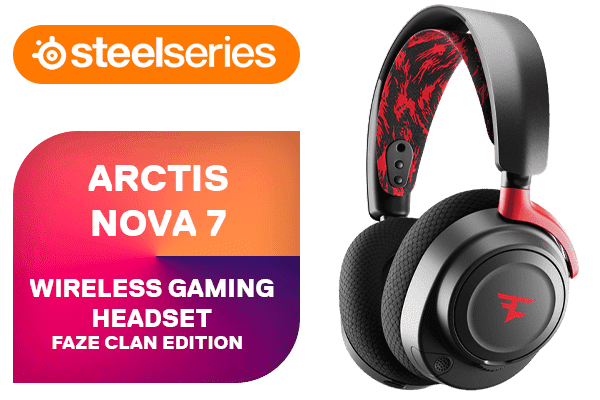 SteelSeries Arctis Nova 7 Wireless Faze Clan Edition Gaming Headset