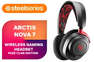 SteelSeries Arctis Nova 7 Wireless Faze Clan Edition Gaming Headset