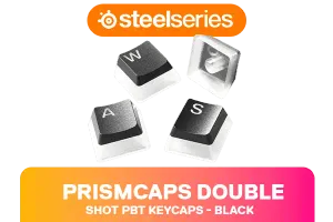 SteelSeries PBT Double Shot Keycaps - Black