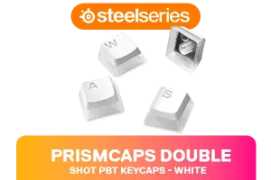 SteelSeries PBT Double Shot Keycaps White