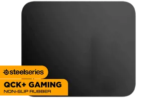 SteelSeries QcK+ Gaming Mousepad / Non-slip rubber / Signature Surface / High quality cloth with optimized surface / Tested by Pros / 63003