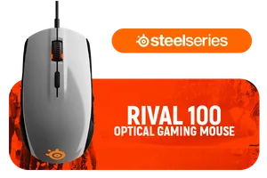 SteelSeries Rival 100 Optical Gaming Mouse White