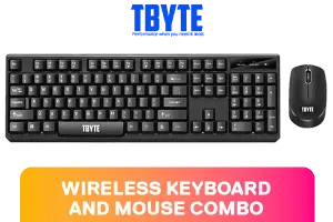 Tbyte Wireless Keyboard and Mouse Combo