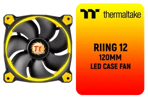 Thermaltake Riing 12 LED Radiator Fan Yellow