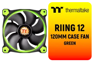 Thermaltake Riing 12 LED Radiator Fan Green