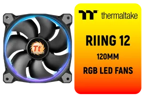 Thermaltake Riing 12 LED RGB LED Radiator Fan