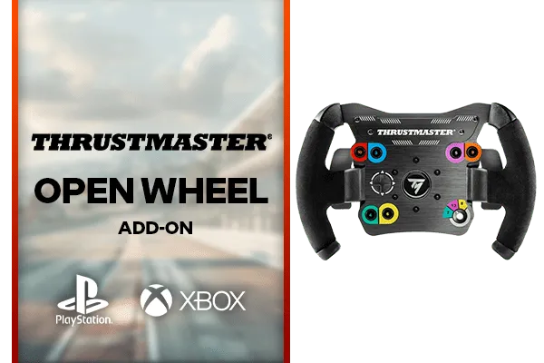 Thrustmaster Open Wheel Add-On / Supports Cross-Platform / Realistic, Compact Size / Detachable Wheel / Designed For Competition / TM4060114 Thrustmaster Open Wheel Add-On / Supports Cross-Platform / Realistic, Compact Size / Detachable Wheel / Designed For Competition / TM4060114
