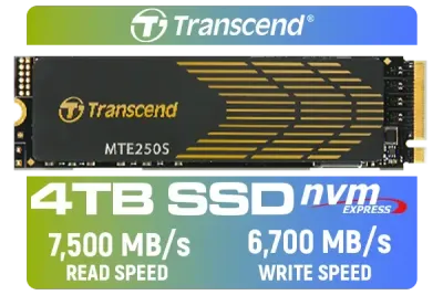 Transcend MTE250S 4TB NVMe SSD - Ultra-Fast Storage Solution | Evetech