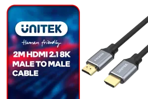 UNITEK 2M HDMI 2.1 8K Male to Male Cable