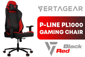 Vertagear PL1000 Gaming Chair Black Red