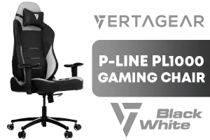 Vertagear PL1000 Gaming Chair Black White