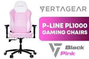 Vertagear PL1000 Gaming Chair White Pink