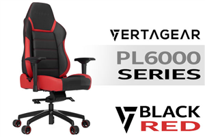 Vertagear PL6000 Gaming Chair Black Red