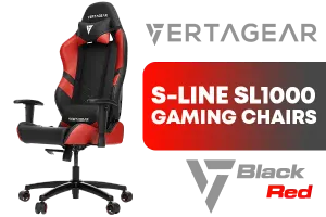 Vertagear SL1000 Gaming Chair Black Red