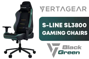 Buy Vertagear SL3800 Gaming Chair - Black Green | Open Box Deals - image 1