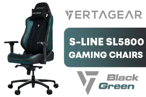 Vertagear SL5800 Gaming Chair Black Green