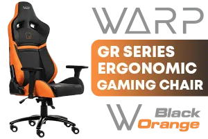 WARP Gr Series Ergonomic Gaming Chair Orange Black