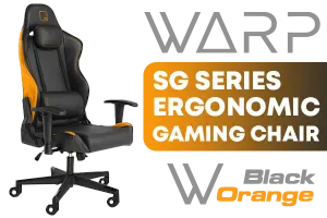 WARP Sg Series Ergonomic Gaming Chair Orange Black