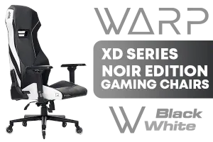 WARP Xd Series Noir Edition Gaming Chair Black White