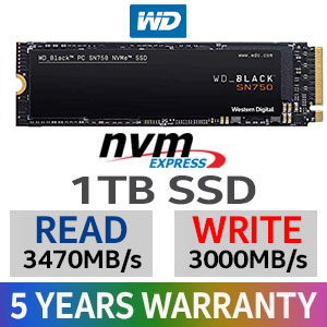 WD Black SN750 1TB NVMe SSD - Best Deal - South Africa | Evetech