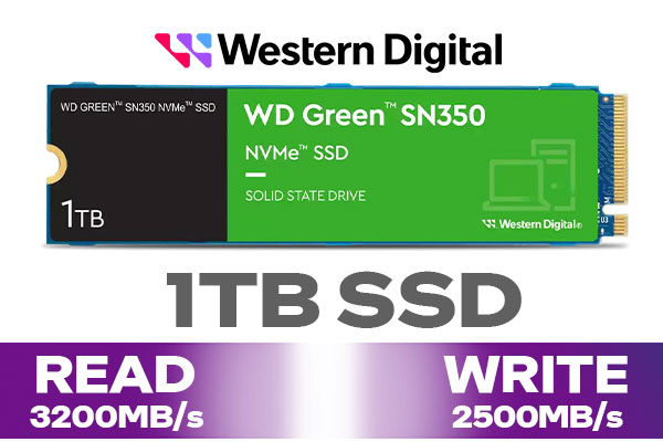 WD Green SN350 1TB NVMe SSD - High-Speed Performance & Reliability