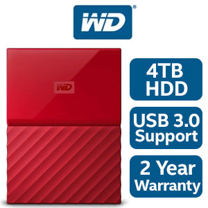 WD My Passport 4TB External HDD - Red - Best Deal - South Africa