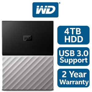 WD My Passport Ultra 4TB USB External HDD Black/Gray - Best Deal