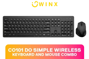 WINX CO101 Wireless Mouse and Keyboard Combo Black