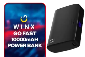 Winx Go Fast 10000mAH Power Bank