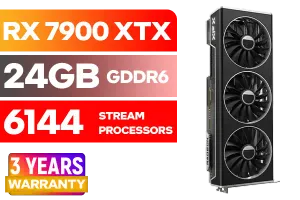 XFX Speedster MERC 310 AMD Radeon RX 7900 XTX 24GB GPU